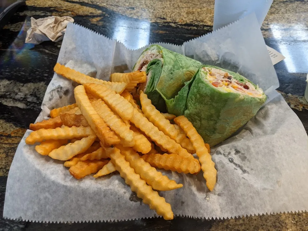 Turkey Bacon Wrap w Fries